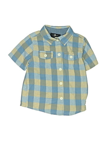 7 For All Mankind Short Sleeve Button-Down Shirt (view 1)