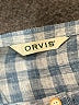 Orvis Checkered-gingham Blue Short Sleeve Henley Size S (estimated) - photo 7