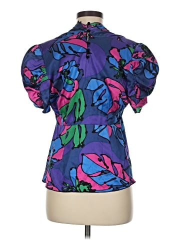 Anna Sui Short Sleeve Silk Top (view 2)