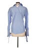 Pixie Market Blue Long Sleeve Blouse Size L (estimated) - photo 2