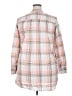 Lands' End 100% Cotton Plaid Pink Long Sleeve Button-Down Shirt Size XL - photo 2