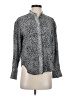 Rag & Bone 100% Silk Animal Print Silver Blouse Size XS - photo 1