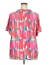 Unbranded 100% Polyester Pink Short Sleeve Blouse Size 2X - photo 2