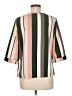 Shein 100% Polyester Color Block Green 3/4 Sleeve Blouse Size 6 - photo 2