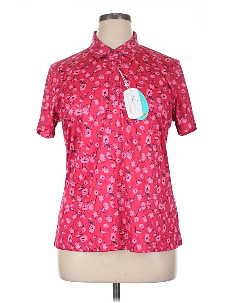Greg Norman Short Sleeve Blouse In Pink