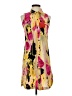 Tabitha Print Yellow Cocktail Dress Size 0 - photo 1
