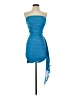 Shein 100% Polyamide Blue Cocktail Dress Size 4 - photo 1