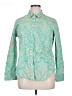 J.Crew Collection Paisley Green Long Sleeve Button-Down Shirt Size 14 - photo 1