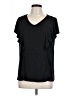 Ophelia Roe Black Short Sleeve Top Size L - photo 1