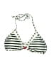 Unbranded Stripes Ivory Swimsuit Top Size L - photo 1