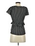 Max Studio Polka Dots Black Short Sleeve T-Shirt Size S - photo 2