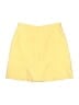 IZOD 100% Polyester Solid Yellow Casual Skirt Size 6 - photo 1