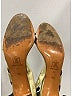 Yves Saint Laurent 100% Leather Metallic Gold Heels Size 8 1/2 - photo 7