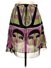 Analili 100% Polyester Graphic Green Pink Casual Skirt Size 2 (estimated) - photo 1