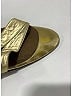 Yves Saint Laurent 100% Leather Metallic Gold Heels Size 8 1/2 - photo 3