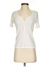 Unbranded Ivory Short Sleeve Henley Size S (estimated) - photo 1