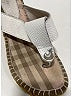 Burberry Silver White Wedges Size EU 37 - photo 5