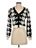 Studio 19 Houndstooth Silver Cardigan Size XS - photo 1
