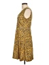 H&M Animal Print Yellow Cocktail Dress Size L - photo 5