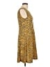 H&M Animal Print Yellow Cocktail Dress Size L - photo 4