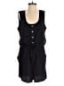 Express 100% Polyester Solid Black Romper Size S - photo 1