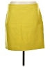 J.Crew 100% Wool Solid Yellow Wool Skirt Size 8 - photo 1
