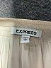 Express 100% Polyester Ivory Short Sleeve Blouse Size L - photo 7