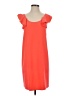 CeCe 100% Polyester Solid Orange Pink Casual Dress Size S - photo 1