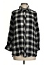 Tolani Plaid Black Long Sleeve Blouse Size XXS - photo 1