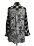 Tolani Plaid Black Long Sleeve Blouse Size XXS - photo 2