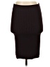 Express Solid Burgundy Casual Skirt Size XS - photo 1