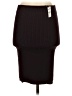 Express Solid Burgundy Casual Skirt Size XS - photo 2