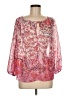 Crosby 100% Polyester Pink 3/4 Sleeve Blouse Size M - photo 1
