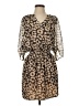 Express Animal Print Tan Casual Dress Size S - photo 1