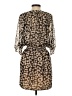 Express Animal Print Tan Casual Dress Size S - photo 2