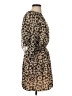 Express Animal Print Tan Casual Dress Size S - photo 4