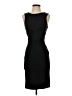 Topshop 100% Polyester Solid Black Cocktail Dress Size 4 - photo 1