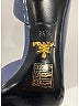 Prada 100% Leather Black Blue Heels Size EU 35 1/2 - photo 4