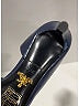 Prada 100% Leather Black Blue Heels Size EU 35 1/2 - photo 3