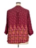 Torrid 100% Polyester Floral Burgundy 3/4 Sleeve Blouse Size 2X Plus (2) - photo 2