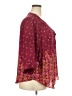 Torrid 100% Polyester Floral Burgundy 3/4 Sleeve Blouse Size 2X Plus (2) - photo 4