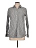 Express 100% Cotton Stripes Gray Long Sleeve Button-Down Shirt Size L - photo 1