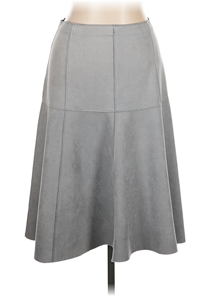 Pre-owned Zara Basic Casual Skirt In Gray