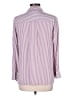 Gap 100% Rayon Stripes Burgundy 3/4 Sleeve Button-Down Shirt Size L - photo 2