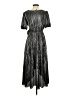 Love 100% Polyester Metallic Silver Cocktail Dress Size XS - photo 2