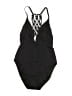 Unbranded Solid Black One Piece Swimsuit Size 14 (estimated) - photo 1