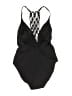 Unbranded Solid Black One Piece Swimsuit Size 14 (estimated) - photo 2