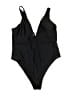 Unbranded Solid Black One Piece Swimsuit Size XXL (estimated) - photo 1