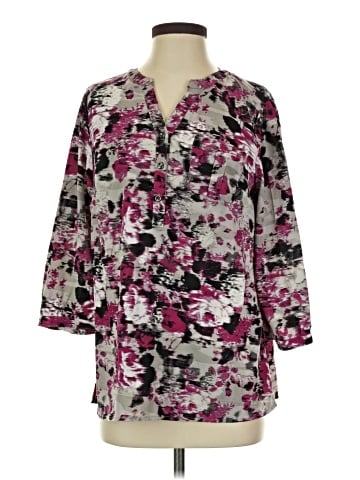Christopher & Banks 3/4 Sleeve Blouse (view 1)