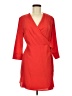 Topshop 100% Polyester Red Cocktail Dress Size 6 - photo 1